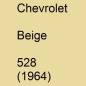 Preview: Chevrolet, Beige, 528 (1964).